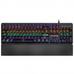 Клавиатура Defender Reborn GK-165DL, Black, Wired, Gaming, Multimedia, Blue Switch, RGB, USB